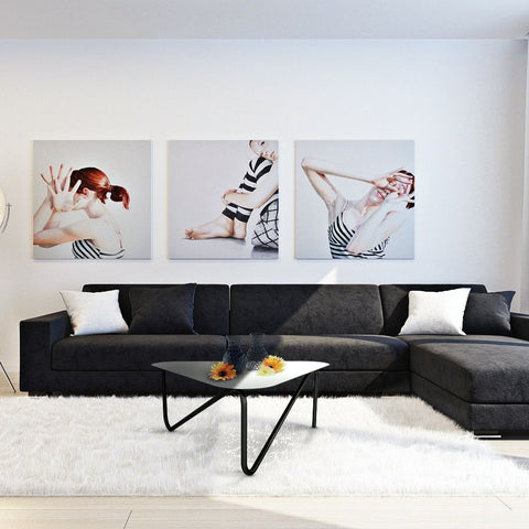 Triade Modern Metal Coffee Table — product photograph | ترابيزة قهوة تريادي المعدنية — صورة للمنتج