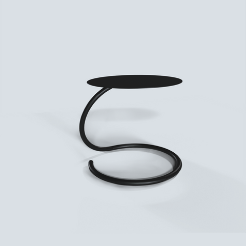 Minimalist modern side table with lightweight durable build for living spaces طاولة جانبية عصرية بتصميم بسيط وخفيفة الوزن للمساحات المختلفة