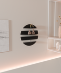 Circular modern shelving unit for décor books and plants وحدة رفوف دائرية حديثة للديكور والكتب والنباتات