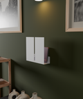 Compact modern wall mounted mail shelf for small items and décor رف حائطي عصري مدمج للبريد والأغراض الصغيرة والديكور