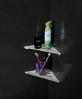 Coppia Bathroom Corner Shelves — product photograph | أرفف كوبيا لزاوية الحمام — صورة للمنتج