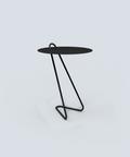Angolo Modern Metal side table with a stylish minimalistic design and sleek black finish.