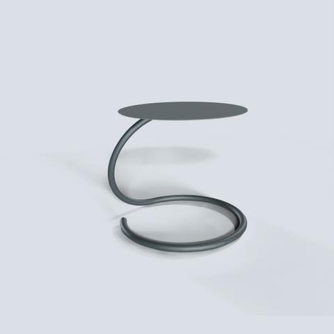 Minimalist modern side table with lightweight durable build for living spaces طاولة جانبية عصرية بتصميم بسيط وخفيفة الوزن للمساحات المختلفة
