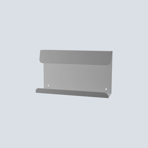 Compact modern metal wall shelf for toiletries décor and essentials رف جداري معدني عصري صغير للأدوات والديكور والأغراض