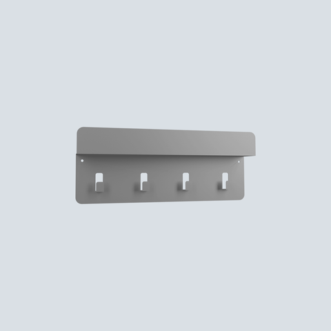 Slim modern wall mounted shelf for keys mail and small essentials رف حائطي عصري نحيف للمفاتيح والبريد والأغراض الصغيرة