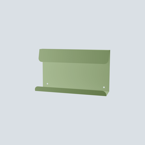 Compact modern metal wall shelf for toiletries décor and essentials رف جداري معدني عصري صغير للأدوات والديكور والأغراض