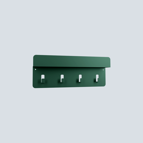 Slim modern wall mounted shelf for keys mail and small essentials رف حائطي عصري نحيف للمفاتيح والبريد والأغراض الصغيرة