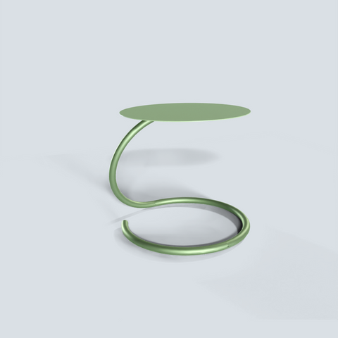 Minimalist modern side table with lightweight durable build for living spaces طاولة جانبية عصرية بتصميم بسيط وخفيفة الوزن للمساحات المختلفة