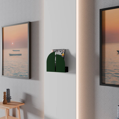 Compact modern wall mounted mail shelf for organizing letters small items and décor رف حائطي صغير عصري للبريد وتنظيم الأغراض الصغيرة والديكور
