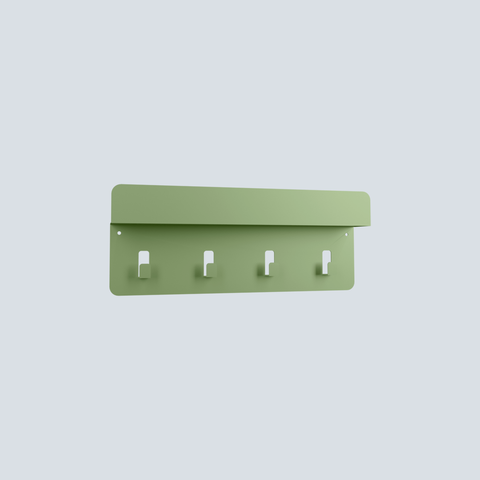 Slim modern wall mounted shelf for keys mail and small essentials رف حائطي عصري نحيف للمفاتيح والبريد والأغراض الصغيرة