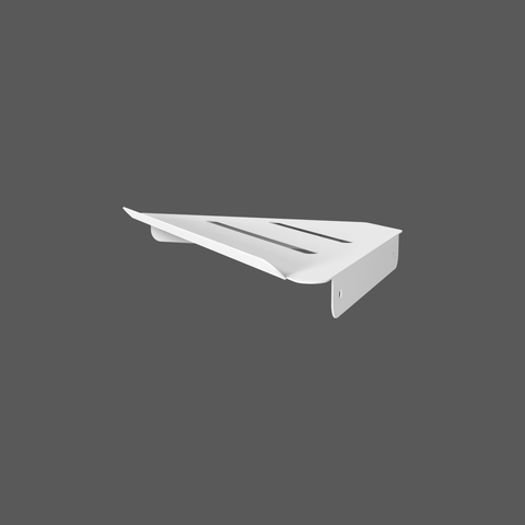 Corner wall mounted stainless steel bathroom shelf for toilet paper and small items رف زاوية ستانلس ستيل لحمام لتخزين ورق التواليت والأغراض الصغيرة