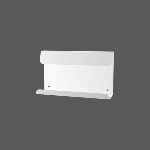 Compact modern metal wall shelf for toiletries décor and essentials رف جداري معدني عصري صغير للأدوات والديكور والأغراض