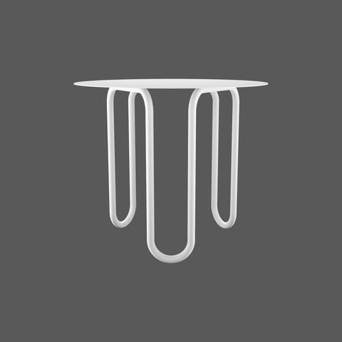 Curved modern metal coffee table for living room drinks books and decor طاولة قهوة معدنية عصرية بتصميم منحني لغرفة المعيشة للمشروبات والكتب والديكور