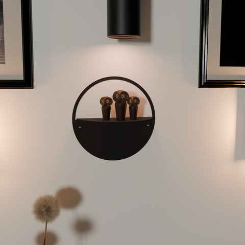 Wall mounted modern decor shelf DE 1-5 for practical storage and display رف حائطي ديكور مودرن DE 1-5 للتخزين والعرض