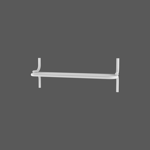 Spacious wall mounted stainless steel shelf organizer for home office or bathroom رف حائطي واسع من ستانلس ستيل لتنظيم الأغراض في المنزل أو المكتب أو الحمام