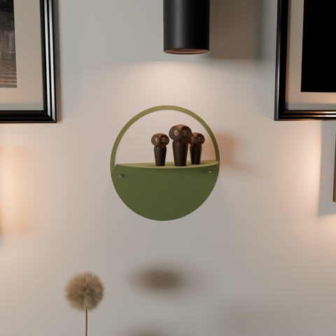 Wall mounted modern decor shelf DE 1-5 for practical storage and display رف حائطي ديكور مودرن DE 1-5 للتخزين والعرض