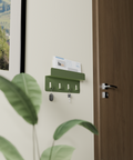 Slim modern wall mounted shelf for keys mail and small essentials رف حائطي عصري نحيف للمفاتيح والبريد والأغراض الصغيرة