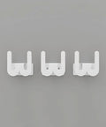 Trevo Stainless Steel Wall Hooks — Set of 3 — product photograph | مجموعة علاقات تريفو الجدارية من الستانلس ستيل – 3 قطع — صورة للمنتج