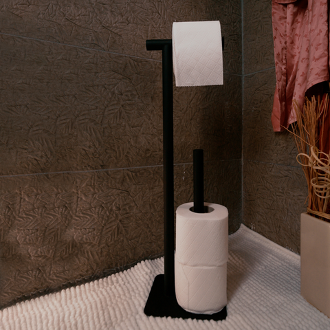 Long elongated paper towel holder for kitchen and living space in sleek modern design حامل ورق طويل للمطبخ والمعيشة بتصميم عصري Sleek Contemporary Paper Towel Organizer