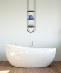 Trio Wall-Mounted Bathroom Towel Shelf — product photograph | رف تريو الجداري للفوط ومستلزمات الحمام — صورة للمنتج