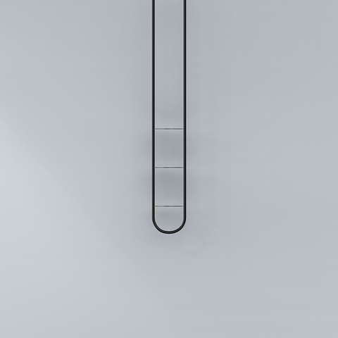 Wall mounted vertical towel shelf with modern metal frame for bathroom storage رف مناشف حائطي رأسي بإطار معدني عصري لتنظيم الحمام