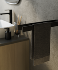 Linea Double Stainless Steel Towel Holder — product photograph | حامل فوط لينيا المزدوج من الستانلس ستيل — صورة للمنتج