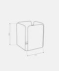 Cura Bathroom Accessory Holder — product photograph | حامل كورا لإكسسوارات الحمام — صورة للمنتج