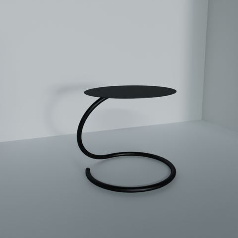 Minimalist modern side table with lightweight durable build for living spaces طاولة جانبية عصرية بتصميم بسيط وخفيفة الوزن للمساحات المختلفة
