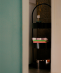 Anello Circular Metal Shelving Unit — product photograph | وحدة أرفف أنيلو المعدنية الدائرية — صورة للمنتج