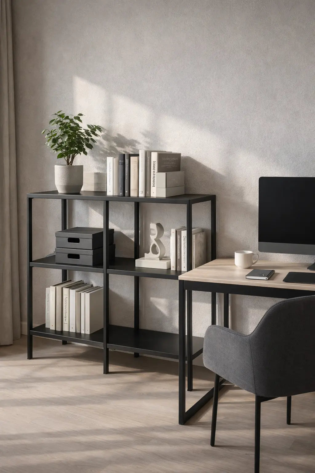 Griglia Freestanding Metal Shelving Unit