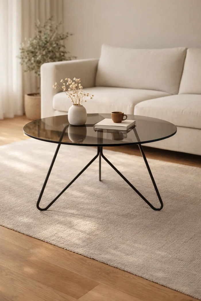 Areo Glass-Top Coffee Table