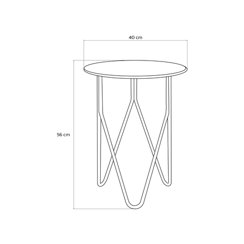 Modern minimalist armonia side table with sleek surface for living room or bedroom طاولة جانبية مودرن Armonia بتصميم بسيط وأنيق لغرفة المعيشة أو النوم