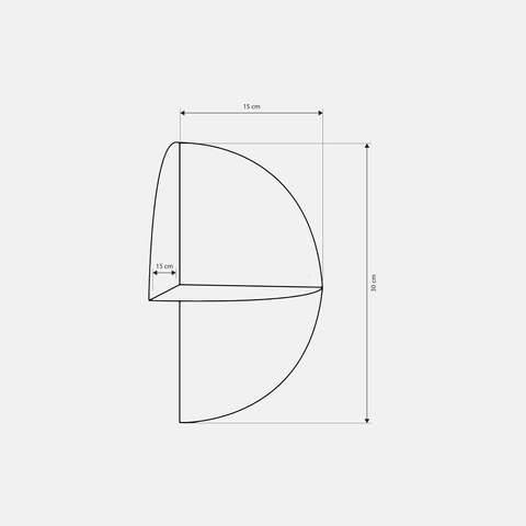 Modern compact decor shelf DE 1 2 for versatile storage and display رف ديكور صغير عصري DE 1 2 لتخزين وعرض متعدد الاستخدامات