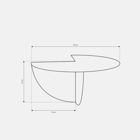Sleek modern wall mounted decor shelf for organizing items in bathrooms kitchens or offices رف حائطي ديكور مودرن لتنظيم الأغراض في الحمامات والمطابخ والمكاتب