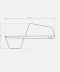 Volo Folded Metal Wall Shelf — product photograph | رف فولو المعدني الجداري — صورة للمنتج