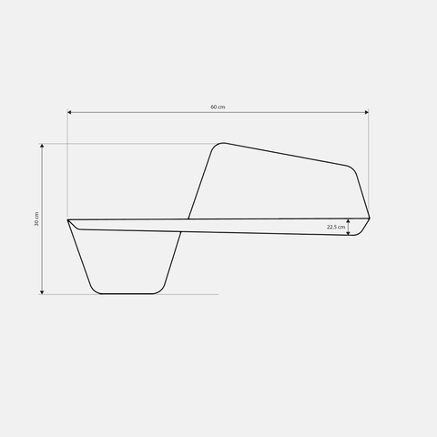 Trapezio fold shelf DE 2 with multi purpose storage in modern space saving design رف Trapezio DE 2 قابل للطي لتخزين متعدد الأغراض بتصميم يوفر المساحة