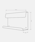 Volume Wall Rack — product photograph | حامل فوليوم الجداري للتنظيم — صورة للمنتج