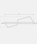 Vento Metal Wall Shelf — product photograph | رف فينتو المعدني الجداري — صورة للمنتج