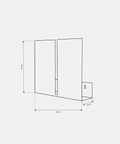 Compact modern wall mounted mail shelf for small items and décor رف حائطي عصري مدمج للبريد والأغراض الصغيرة والديكور