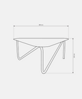 Triade Modern Metal Coffee Table — product photograph | ترابيزة قهوة تريادي المعدنية — صورة للمنتج