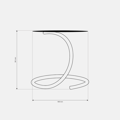 Minimalist modern side table with lightweight durable build for living spaces طاولة جانبية عصرية بتصميم بسيط وخفيفة الوزن للمساحات المختلفة