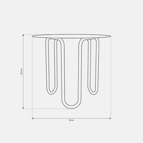 Curved modern metal coffee table for living room drinks books and decor طاولة قهوة معدنية عصرية بتصميم منحني لغرفة المعيشة للمشروبات والكتب والديكور