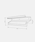 Raffinato Wall-Mounted Bathroom Caddy — product photograph | رف رافيناتو الجداري للحمام — صورة للمنتج