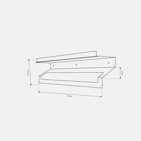 Large wall mounted stainless steel bathroom storage shelf for towels and essentials رف تخزين كبير مثبت على الحائط من ستانلس ستيل للمناشف والأغراض الكبيرة