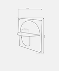 Set of four modern wall shelves with deep storage for home organization طقم أربع رفوف حائط عصرية بمساحة تخزين عميقة لتنظيم المنزل