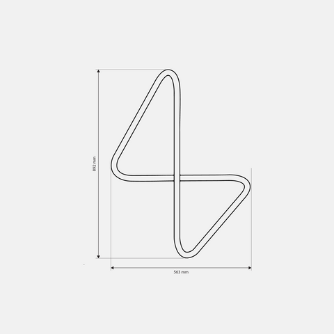 Modern wall mounted corner clothes hanger with sculptural design علاقة ملابس حائطية بتصميم هندسي عصري مثبتة في زاوية الحائط