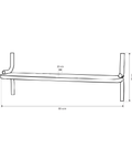 Arco Wall-Mounted Metal Shelf — product photograph | رف أركو المعدني الجداري — صورة للمنتج