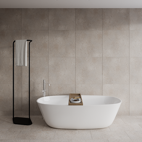 Free-standing clothes and towel holder for bedroom or bathroom رف واقف لحمل الملابس والمناشف لغرفة النوم أو الحمّام